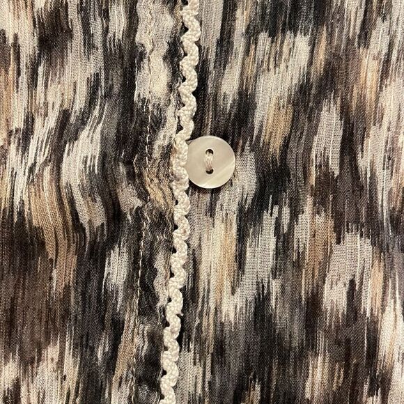 Converse One Star T-shirt Sheer Blouse Small - Picture 5 of 5